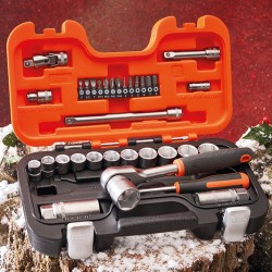 34 Piece Mixed ¼" & ⅜" Socket Set