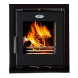 Stanley Cara Eco Inset Stove - Enamel Black