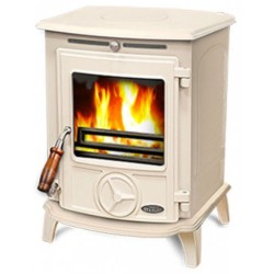 Stanley Oisin Eco 6.4KW N/B Stove - Satin Cream